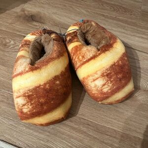 Coddies Cozy Loaf Bread Slippers Fuzzy